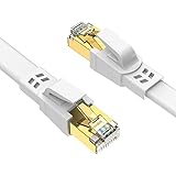 Ercielook lan kabel CAT8 Hochgeschwindigkeits - 0,5m 1m 3m 5m 10m 15m 20m Netzwerkkabel für den Außen- und Innenbereich, 40 Gbit/s lankabelverlaengerung für Router/Gaming/M