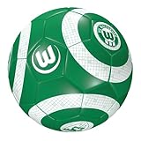 VfL Wolfsburg Fußball - Logo Historie - Ball Gr. 5 grün-weiß - Plus Lesezeichen Wir lieben Fußb