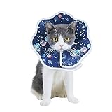 Weiches Katzenhalsband, bequem, leicht, elisabethanisches Halsband für Katze und Hund, verhindert das Lecken von Wunden, verstellbar, für Hund und Katze (M)