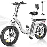 COLORWAY E-Bike Elektrofahrrad 20×3 Zoll Fat Tire Faltrad, 250 W/36 V/15 Ah Akku, Variable Geschwindigkeit, Elektrofahrrad, Citybike für Männer und Frauen, für Erw