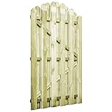 Tidyard Gartentor Hoftor Imprägnierte Kiefer 100 x 150 cm Gewölbtes Design Holzgartentor Zauntor Gartentür Zauntür Gartenzaun Holz Garten holztor für Garten oder T