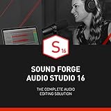 SOUND FORGE Audio Studio 16 – Das Multitalent für Recording, Audio Editing, Restauration & Mastering | Audio Software | Musikprogramm | für Windows 10/11 PC | 1 PC Aktivierung