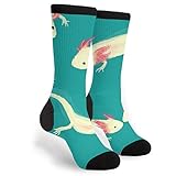 Wpamlrta Damen Herren Fun Novelty Crazy Crew Socken Axolotl Kleid Socken, Siehe Abbildung, O