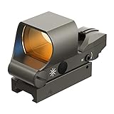 Feyachi RS-30 Zielfernrohr, Mehrfachabsehensystem, Red Dot Visier mit 21mm/22mm Picatinny-Schienenmontage, 5 Helligkeitseinstellungen(Schwarzgrau)