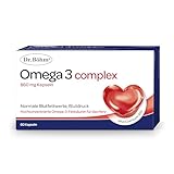 Dr. Böhm Omega 3 complex, 60 Kapseln: Für Herz, Gehirn und normale Blutfettwerte (Triglyceride), mit hochdosierten Omega-3-Fettsäuren & Coenzym Q10