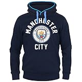 Manchester City FC - Herren Fleece-Kapuzenpullover mit Grafik-Print - Offizielles Merchandise - Geschenk für Fußballfans - S