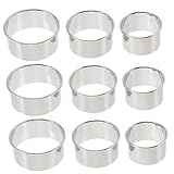 Sosoport 9 Stück Teiliges Set aus Dumpling Wrapper Moulds Ergonomische Küchenwerkzeuge für Einfache Herstellung von und Keksformen Langlebig und Leicht zu Reinig