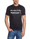 Coole Fun T-Shirts Das Leben IST kein Ponyhof ! T-Shirt, dunkelblau, Grösse: XL