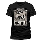 Led Zeppelin Madison Square Garden 1975 Männer T-Shirt schwarz L 100% Baumwolle Band-Merch, B