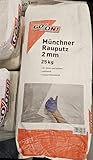 go/on 25 Kg mineralischer Münchener Rauputz 2mm für innen und außen, edelweiß, wasserabw