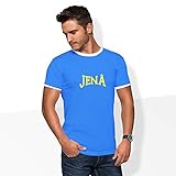 World of Football Ringer T-Shirt lons JENA blau - XL
