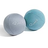Ryaco Antistress-Bälle, 2er-Set, Handtrainer, Knetball, Fingergymnastik-Ball, Stressbewältigung, Grau & Grü