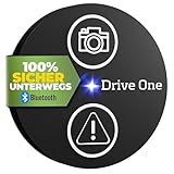 Needit Drive One Blitzerwarner - Radarwarner: Warnt vor Blitzern und Gefahren im Straßenverkehr in Echtzeit, automatisch aktiv nach Verbindung zum Smartphone über Bluetooth, Daten von B
