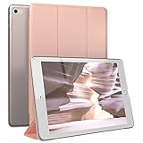 EAZY CASE - Smartcase Tablet Hülle kompatibel mit iPad Mini 4/5 - hochwertige Tabletschutz Hülle aus Kunstleder mit Schutzabdeckung in Rosé-G
