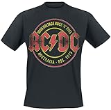 AC/DC - High Voltage Aus. 73 Organic Shirt nachaltig Shirts für AC/DC Fans (2XL, Black)