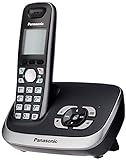 Panasonic KX-TG6521GB Schnurlostelefon mit Anrufbeantworter schw