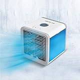 LIVINGTON Arctic Air – Luftkühler mit Verdunstungskühlung – Mobiles Klimagerät mit 3 Stufen & 7 Stimmungslichtern – Mini Klimagerät, Tankvolumen für 8h Kühlung | Das Original aus dem TV