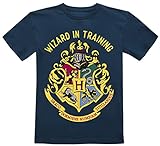 Harry Potter Kids - Wizard In Training Unisex T-Shirt dunkelblau 164