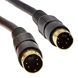 kenable SVHS S-Video Stecker Zum Stecker Video Kabel 4 Polig mini DIN Vergoldeten 1,5 m [1.5 Meter/1,5m]