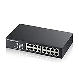 Zyxel 16-Port Gigabit Ethernet Unmanaged Switch - Design ohne Lüfter [GS1100-16v3]