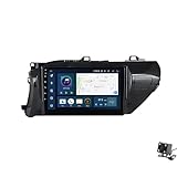 ADMLZQQ Autoradio 2 Din Android 11 Radio Für Toyota Hilux 2015-2020 GPS Navigation 10.2'' Head Unit MP5 Multimedia Player Video Receiver Mit 4G/5G WiFi USB Car-Play Rückfahrkamera,Y3 4+64g