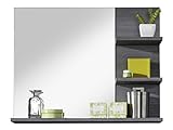 trendteam smart living - Wandspiegel Spiegel - Badezimmer - Miami - Aufbaumaß (BxHxT) 72 x 57 x 20 cm - Farbe Grau - 125940121