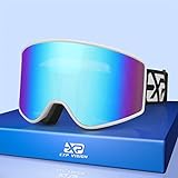 EXP VISION Skibrille Anti Fog Eltern-Kind Schneebrille Set, 100% UV Schutz OTG Snowboardbrille für Männer, Frauen, Jugendliche,