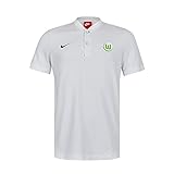 Nike 2017-2018 VFL Wolfsburg Authentic Polo Football Soccer T-Shirt Trikot (Grey)