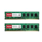 [DDR3 RAM] Gigastone Desktop RAM 8GB (2x4GB) DDR3 RAM 8GB DDR3-1600MHz PC3-12800 CL11 1.5V UDIMM 240 Pin/Polig Ungepuffert Nicht-ECC Computer Speicher RAM (Nur PC-Desktop)