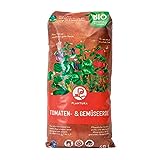 Plantura Bio-Tomaten- & Gemüseerde, torffrei & klimafreundlich, vorgedüngt, 40 L