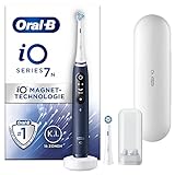Oral-B iO Series 7 Elektrische Zahnbürste/Electric Toothbrush, 2 Aufsteckbürsten, 5 Putzmodi für Zahnpflege, Magnet-Technologie, Display & Reiseetui, Designed by Braun, sapphire b