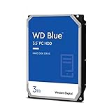WD Blue 3 TB, 3,5 Zoll (interne HDD, hohe Zuverlässigkeit, SATA 6 Gbit/s-Schnittstelle, 256 MB Cache, WD F.I.T. Lab-zertifizierte Kompatibilität mit vielen Computern) (Generalüberholt)