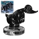 Angry Rubber Duck Hood Ornament, Death Proof Duck Black Convoy Alloy Duck Hood Ornament, Alloy 3D Funny Duck Hood Ornament Auto Motorhaube Ornament (Black)
