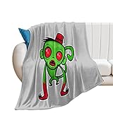 Zombie Monkey John Schwegel Transparent Warm Anti-Pilling Flannel Blankets40*50'(100 * 130cm)