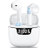 Bluetooth Kopfhörer, Kopfhörer Kabellos Bluetooth 5.3 In Ear HiFi Stereoklang, 42H Kabellose Kopfhörer con LED Anzeige Ladekoffer, Ohrhörer ENC Noise Cancelling IPX6 Wasserdicht für Sprots&R