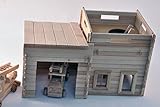 Kleines Feuerwehrhaus mit Aussichtspunkt zum Selbstbau selber Bauen Holz Haus Kinder Spielzeug B