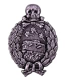 Tank Schädel Abzeichen Pin WW2 Deutsche Militärbroschen Metall Skelett Medaille Abzeichen Jeans Hemd Tasche Cartoon Schmuck Geschenk für F