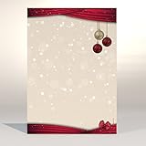 Weihnachts-Briefpapier Set Heiligabend, 20 Blatt Motivpapier A4 und 20 Briefumschläg