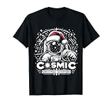 Kosmisches Weihnachtsabenteuer - Vintage Astronaut Santa Space T-S