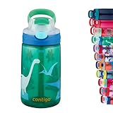 Contigo Kinder Trinkflasche Gizmo Flip Autospout mit Strohhalm, BPA-freie Wasserflasche, auslaufsicher, ideal für Kindergarten, Schule und Sport, 420