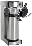 Saro 317-2085 Thermo Kaffeemaschine mit Korbfilter und Thermoskanne Industriekaffeemaschine mit Pumpkanne (2,2 Liter, ca. 10 Tassen Kaffee, Brüh-& Warmhaltefunktion), Silber, 1.8