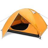 Ultraleichte Camping Zelt 2-3 Personen Zelt 3-4 Saison Wasserdicht Zelt, Sofortiges Aufstellen für Trekking, Outdoor, Festival, Camping, Rucksack.Orang
