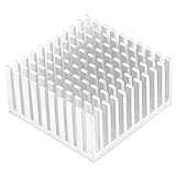 Kühlrippen-Kühlkörpermodul, 5 Stück, Aluminium-Kühlkörper-Kühlrippen-Kühlrippe für Lüfterplatine, 40 X 20 X 40 Mm, Silber (Silber)
