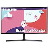 Samsung S36C Essential Monitor S27C366EAU, Curved, 27 Zoll, VA-Panel, Full HD-Auflösung, Eco Saving Plus, AMD FreeSync, 4 ms Reaktionszeit, Bildwiederholrate 75 Hz, Schw