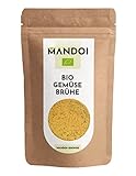 Mandoi Bio Gemüsebrühe 500g, Vegan, Kosher, ohne Hefe, 100% Bio-Qualität für Gemüsesuppe, Gemüseb