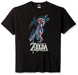 Nintendo Herren Zelda Breath of The Wild Mipha Paint T-Shirt, Schwarz, L