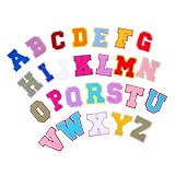 HAPINARY 26st Buchstaben-patch Applikation Nähen Alphabet-aufnäher Zum Aufnähen Flicken Zum Aufbügeln Für Kleidung Buchstabenflicken Aufbügeln 7c Anzahl Abzeichen Handtuchstick