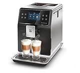 WMF Perfection 880L Kaffeevollautomat mit Milchsystem,18 Getränkespezialitäten, Double Thermoblock, Edelstahl-Mahlwerk, Nutzerprofil, 1l Milchb