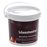 SIDCO Schamottemörtel Schamottmörtel Schamottkleber 3kg Eimer feuerfest bis 1200°C