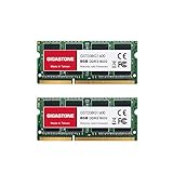 [DDR3 RAM] Gigastone Laptop RAM 16GB (2x8GB) DDR3 Ram 16GB DDR3-1600MHz PC3-12800 CL11 1.35V SODIMM 204 Pin/Polig Ungepuffert Nicht-ECC Computer Speicher RAM (Nur Notebook/Laptop)
